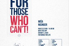 03.05.2020. - Wings for life (APP RUN)